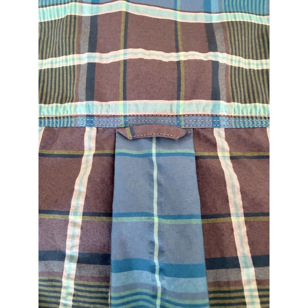 The North Face Men's Plaid Short Sleeve Shirt Blue Size XL Regular Fit Hiking - Picture 7 of 8